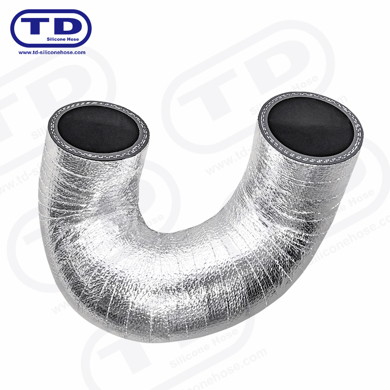 Mit Aluminium eingewickelter Silikonschlauch
