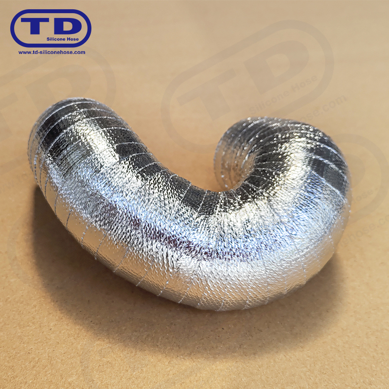 Mit Aluminium eingewickelter Silikonschlauch