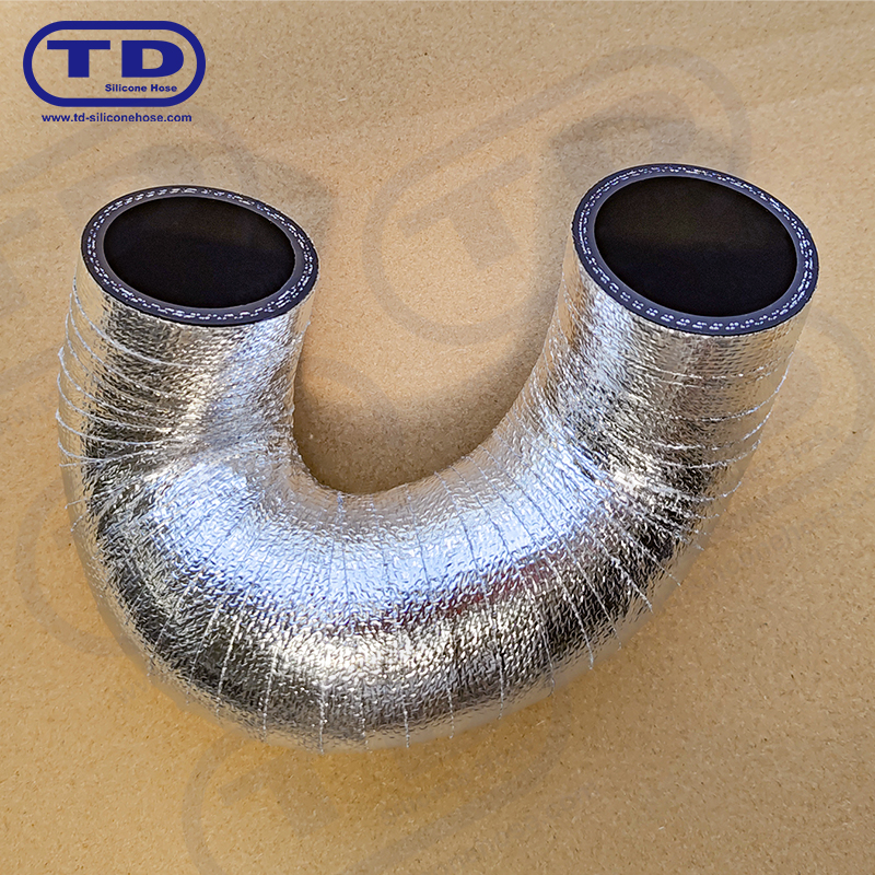Mit Aluminium eingewickelter Silikonschlauch