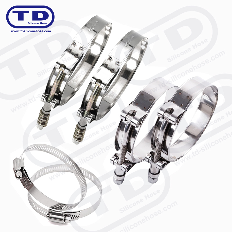 Feder verstärkte T-Bolt Silikonschlauchklemme