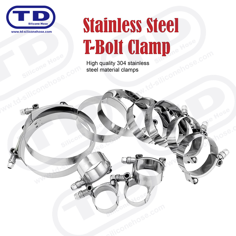 Hochleistungs-T-Bolt-Silikonschlauchklemme