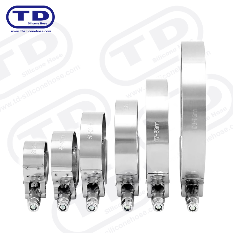 Hochleistungs-T-Bolt-Silikonschlauchklemme