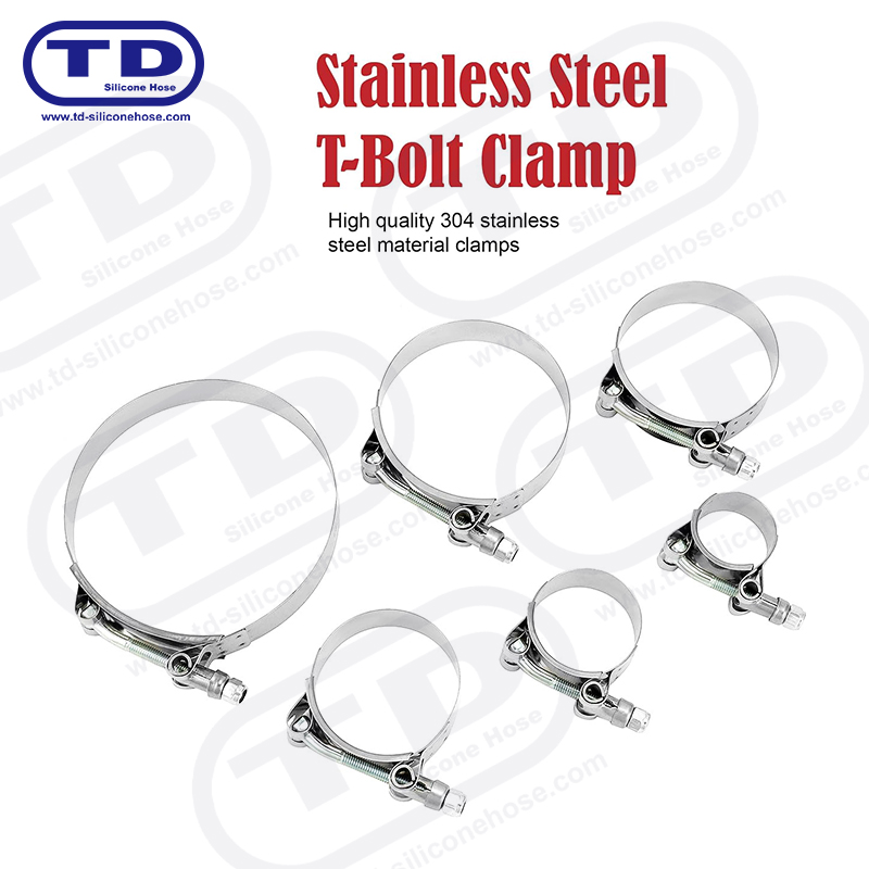 Hochleistungs-T-Bolt-Silikonschlauchklemme
