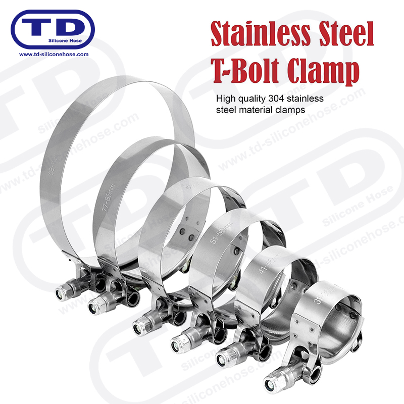 Hochleistungs-T-Bolt-Silikonschlauchklemme