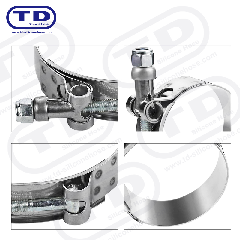 Hochleistungs-T-Bolt-Silikonschlauchklemme