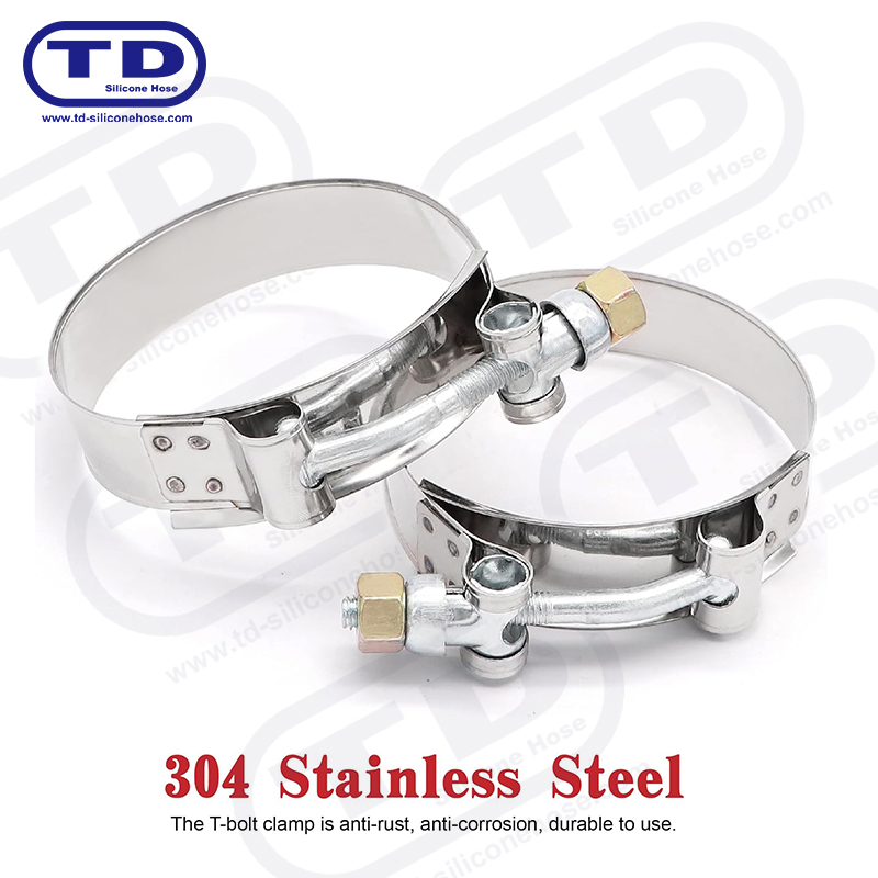 Hochleistungs-T-Bolt-Silikonschlauchklemme