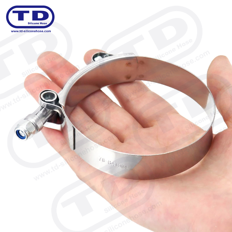 Hochleistungs-T-Bolt-Silikonschlauchklemme
