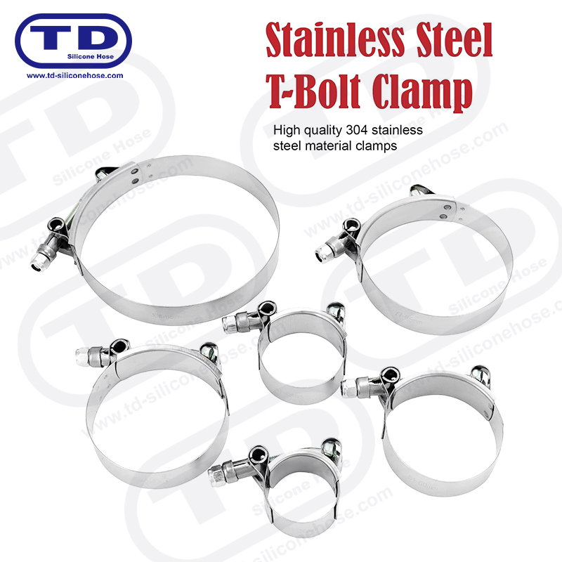 Hochleistungs-T-Bolt-Silikonschlauchklemme