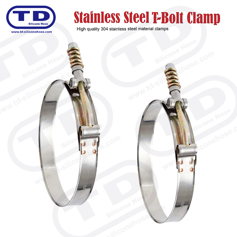 Feder verstärkte T-Bolt Silikonschlauchklemme